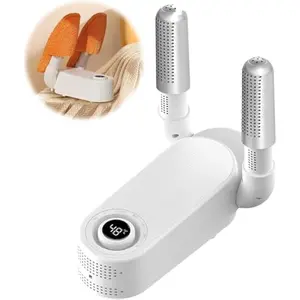 Laundry Dryer Deodorizing Shoe Dryer, Rapid Boot & Sneaker Dryer with Intelligent Timing, Auto-Off Timer, Foldable Design, Smart Panel, Low Noise, 360° Airflow for Work Boots, Shoes, and Slippers Quick Drying for Shoes, Gloves, Hats, Socks, Ski Boots