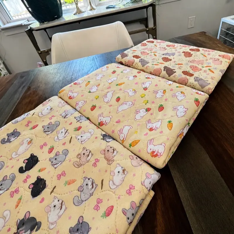 Luxe Fleece Cage Liner Bundle (24×48 in + 24×48 cm) | Small Animal Bedding Set | Free Samples