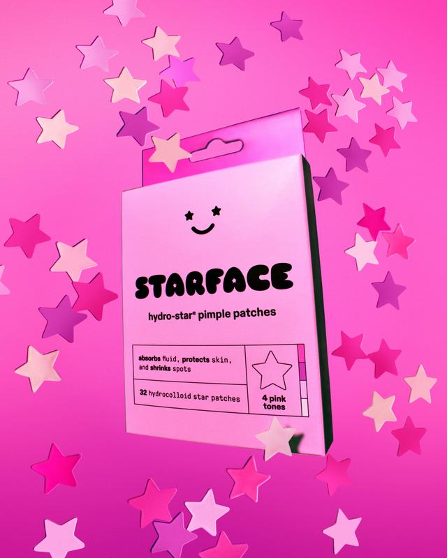 Starface Pink Star Pimple Patches, 32 ct Acne Spot Treatment Acnepads