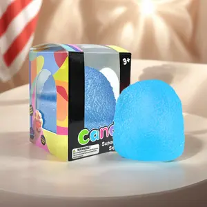 4 Kinds Fidget Toys Stress Balls for Kids & Adults - Changes Color in The Sun - Malt Sugar Squishy Fidget Toys - Slow Rise Gel Ball - Stretchy Squeeze Stress Relief Balls for Anxiety/Therapy/Classroom