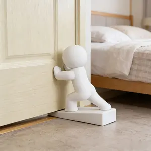 Cute Decorative Doorstop – Flexible & Portable Door Wedge with Non-Slip Base – Protects Walls & Floors – Home Decor