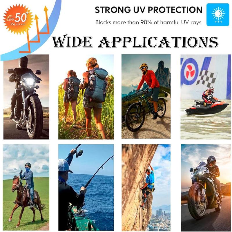 6 Pack  Gaiters Tube UV  Mask Bandana Balaclava Shiesty Magic Scarf Headwear Headbands Wraps for women