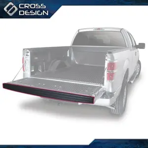 CROSSDESIGN Top Protector Cover Tailgate Molding Cap Spoiler Fit Fo 2009-14 Ford F-150 Trunk