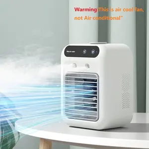 Portable Air Conditioner Fan, 500ML Large Capacity Water Tank Humidification Cooling Fan, Two-speed Wind Mode Spray Desktop Air Conditioner Fan