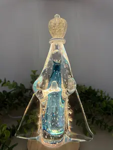 Imagem de Murano Nossa Senhora Aparecida – 24cm (Azul com Ouro)