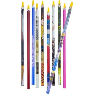 GA&amp;EN Self Adhesive Resin Rhinestones Picker Pencil Nail Art Gem Crystal Pick up Tool Rhinestone Pickup Pen Long 10Pcs