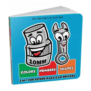 3 in 1 - Colors Number Shapes Book - For the next generation of racers, Start them young!