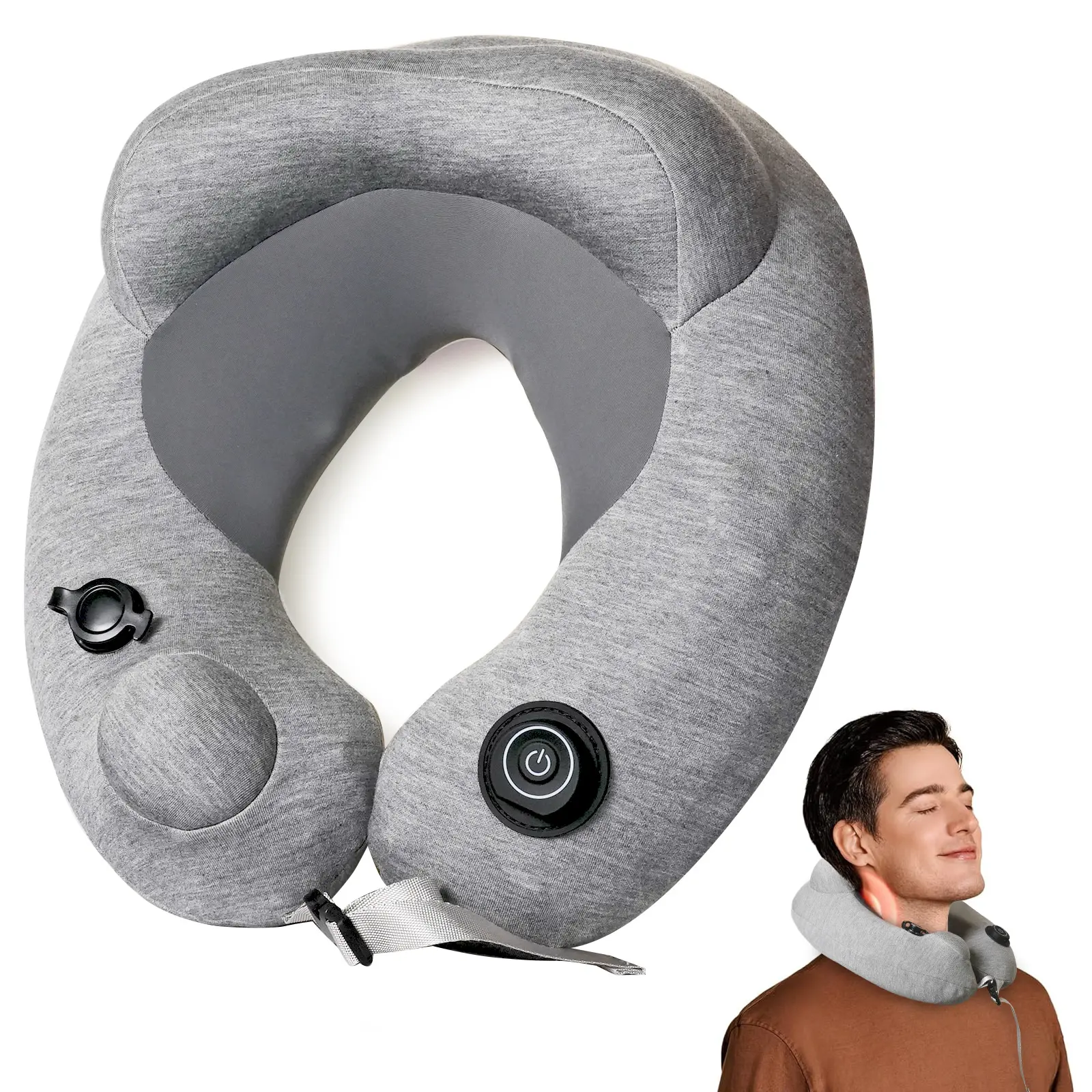 Neck Massager — Intelligent Kneading Massage: Delivers a deep-kneading experience suitable for the neck, shoulders, back, arms, and legs. An ideal choice for travel, relaxation, and office use—the perfect Mother's Day gift.