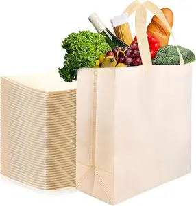 50-PACK Reusable Grocery Bags Bulk, Heavy Duty Foldable Shopping Totes – Eco-Friendly & Reusable