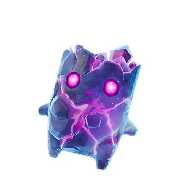 Viral Galaxy Zero Point Sprite 5-Inch 3D Printed Figurine, Gaming Desk Collectible Gift for Fan – Zero, Gold, Gummy & Galaxy, handmade collectible, Fortnite collectible