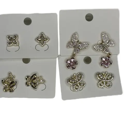 Live claim gold plated earrings