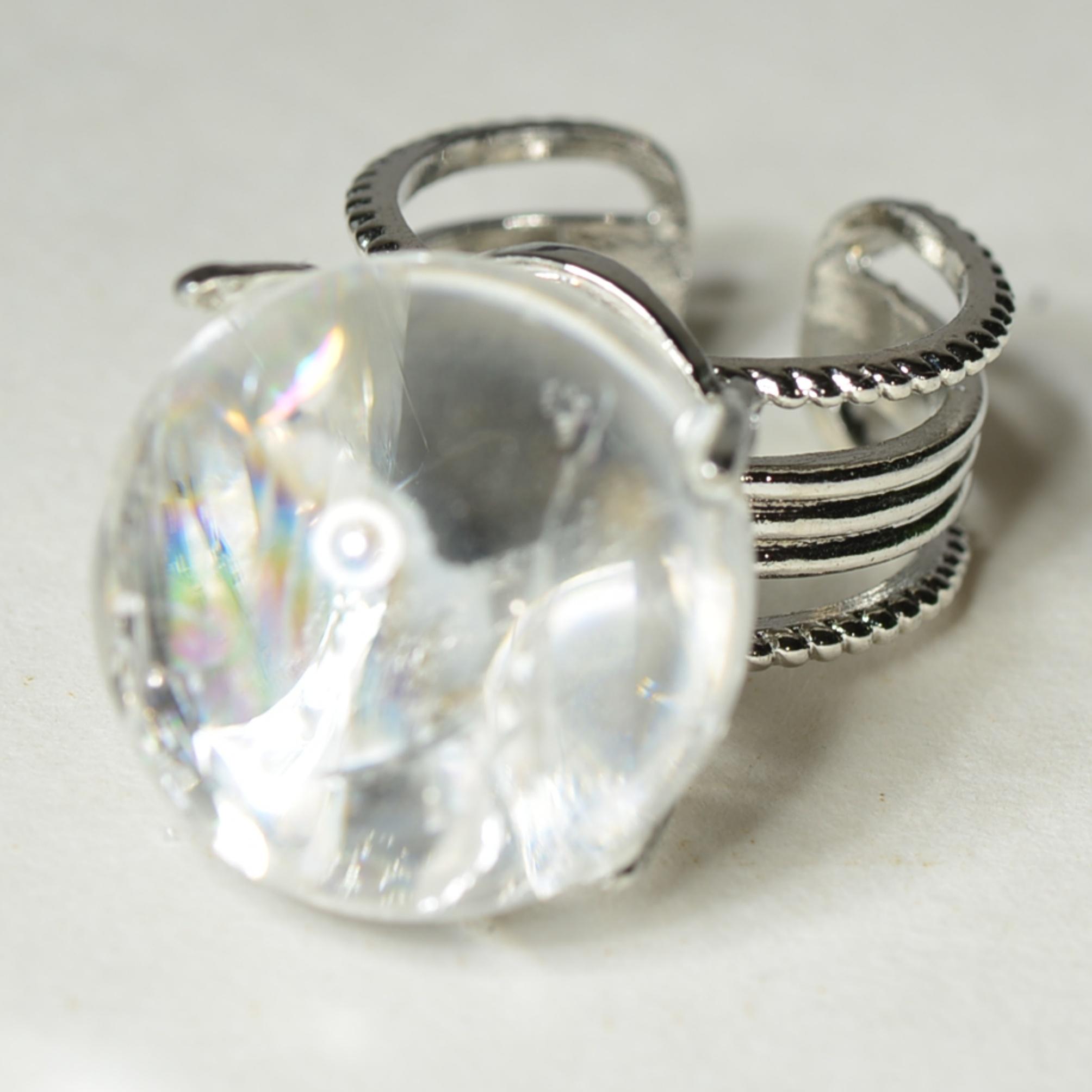 [No.300-308 Tray #11]Unique handmade crystal ring