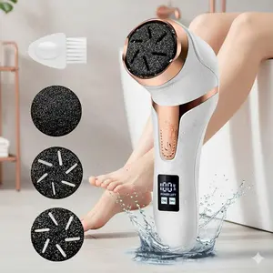 Professional Electric Foot Callus Remover - Waterproof Hard Skin & Dry Cracked Heel Shaver for Home Pedicure Care, Easy Cleaning, Foot File Tool