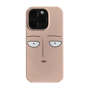 Saitamas iconic meh face on your phone! Funny One Punch Man meme case thats lowkey iconic
