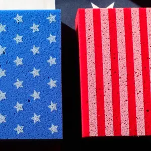 USA Sponges for Cleaning - 2 Pack - Multi-Purpose Cleaning Sponge, Large Sponges for Cleaning, Household Cleaning Sponges, Tile Grout Sponge, Sponges for Painting, Large Sponge for Washing Cars (2)