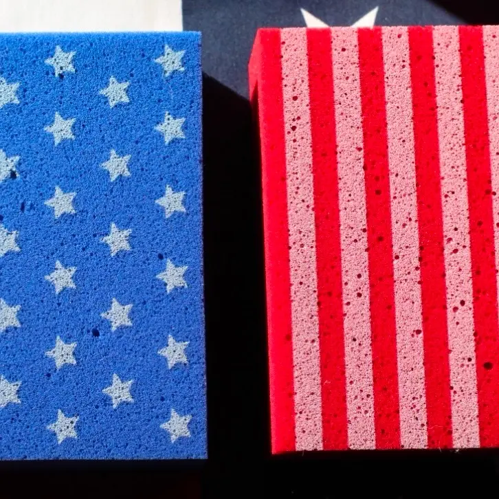 USA Sponges for Cleaning - 2 Pack - Multi-Purpose Cleaning Sponge, Large Sponges for Cleaning, Household Cleaning Sponges, Tile Grout Sponge, Sponges for Painting, Large Sponge for Washing Cars (2)
