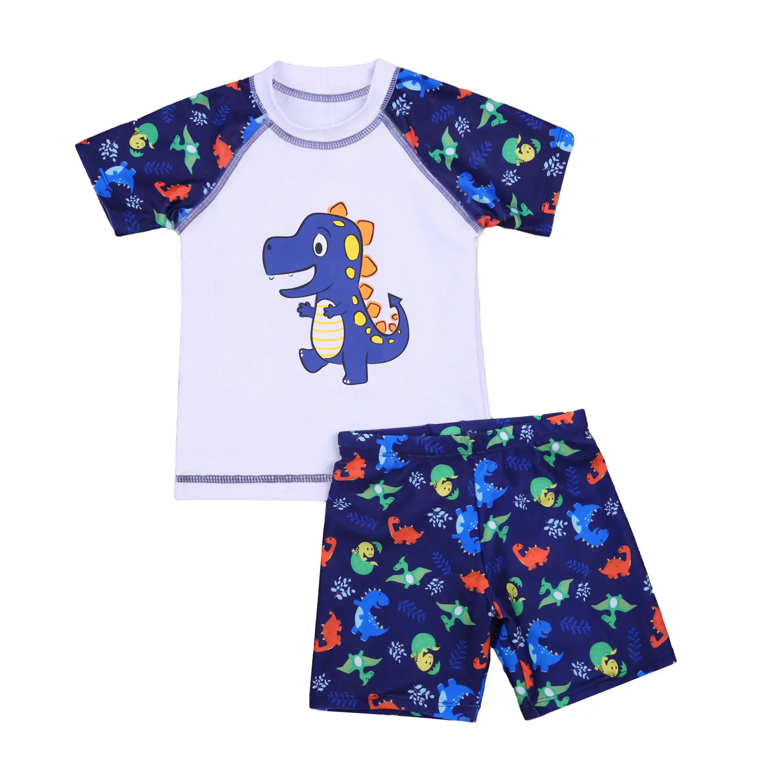 Boy´s Cartoon Printed Swimming Suits, Children Two Pieces Swimsuit Summer Beach Bathing Suit