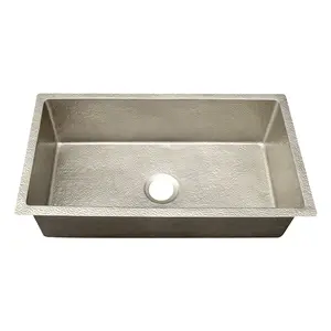 Akicon Custom Handmade Solid Copper Undermount Kitchen Sink