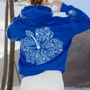 Light Pink Palm Tree Hoodie for Women – Festive Winter Sweatshirt with Cozy Fleece Lining, Relaxed Fit Holiday Aesthetic, TikTok Viral Soft Girl Christmas Top  Fashion Polo Pullover