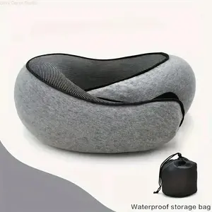 Travel Neck Pillow | Memory Foam U-Shaped Pillow | Washable Cover | Portable for Airplane, Car, and Office