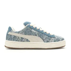 PUMA Womens Suede Xl Denim Lace Up Sneakers Shoes Casual - Blue