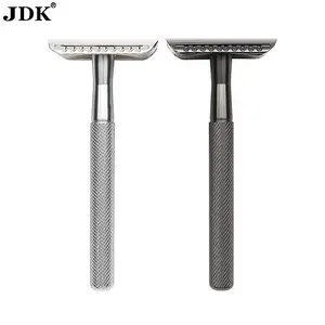 Unisex Manual Shaver Razor, Classic Pattern Zinc Alloy Stainless Steel Blade, Single Pack, Hot Selling Vintage Style Grooming Tool