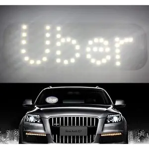 LED Car Share Light Windshield Sign  Suction Cup Mount Decoration