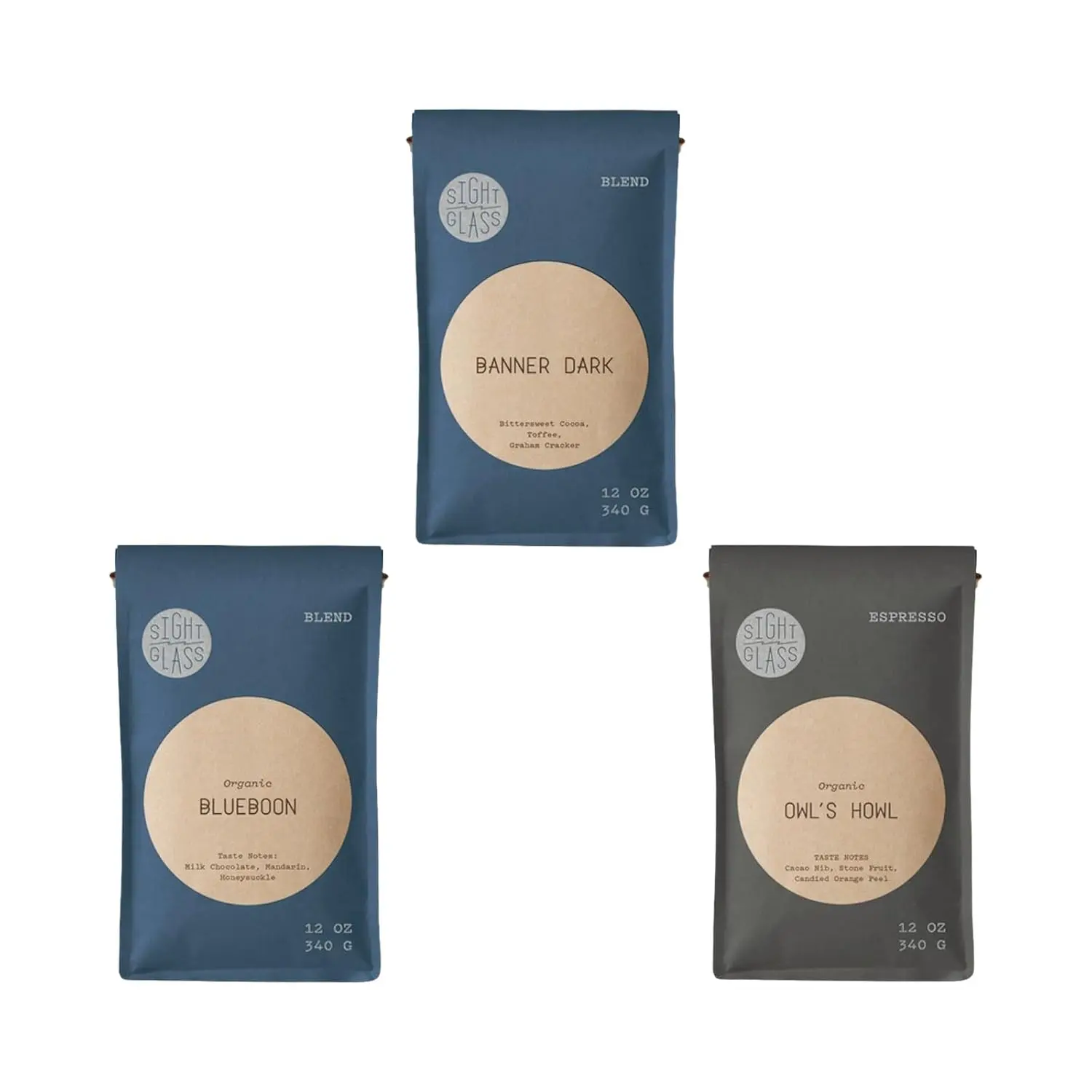 Bean Box Coffee Sampler - Roasted by Sightglass, 3-Pack, Whole Bean Coffee, Gourmet Coffee