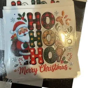 Classic Christmas bundle:  3 inch UVDTF prints made in Minneapolis by me, ItsRozeyBoo. This package of 10 prints is perfect for adding to acrylic blanks with some glitter and resin to make your own customized ornaments