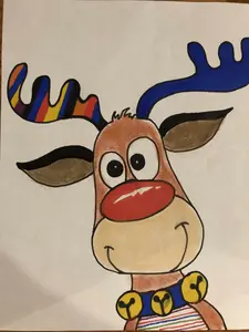 Add-On Art Project - Reindeer L1 (ages 4+) Dot Guides Roll for Step-by-Step Learning & Motor Skills Enhancement