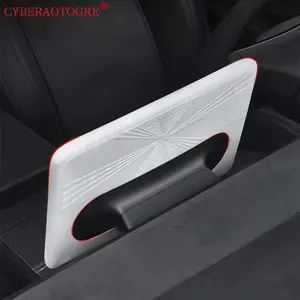 For Tesla Model 3/Y 2021-2025 Silicone Protective Frame Edge Cover Central Navigation Screen Protector Central Panel Sticker