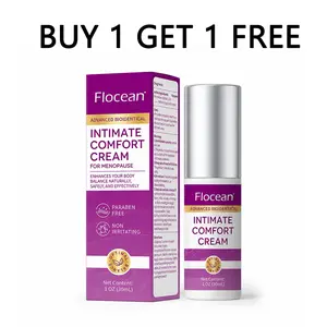 【Buy 1 Get 1 Free】Flocean Gentle Intimate Soothing Cream - Enriched with Aloe Vera, Olive Oil, Coconut Oil, and Carbomer for Daily Comfort