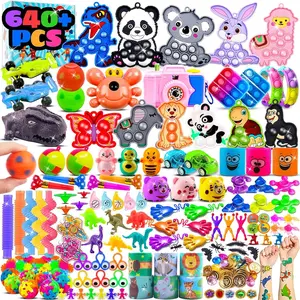 Party Favors for Kids 4-8 8-12, 640 PCS Fidget Toys Bulk, Prize Treasure Box Toys for Classroom, Goodie Bags Stuffers, Birthday Gifts, Carnival Prizes, Pinata Stuffers