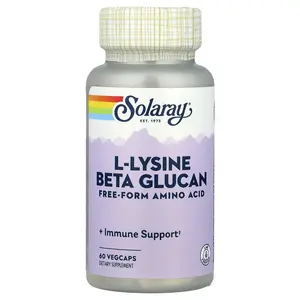 Solaray L-Lysine Beta Glucan, 60 VegCaps