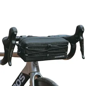 ROCKBROS Bike Handlebar Bag Bicycle Front Frame Bag Waterproof Bike Storage Bag with Shoulder Strap Bike Accessories