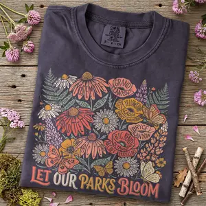 63 National Parks Wildflower Shirt Park Lover Gift for Her Protect Our Ranger Gifted List Flower Tee