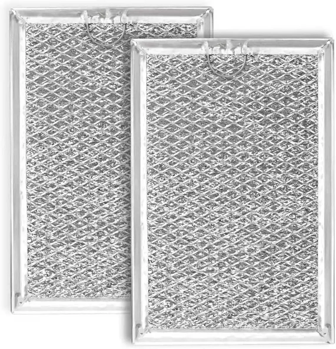 [2 Pack] OEM Microwave Filter Replacement 7.64" x 5.12" Fit for WB06X10309 WB06X10359, Microwave Vent Filter, Microwave Grease Filter, Filters Kitchen Oven Air Over the Range Vent Fan