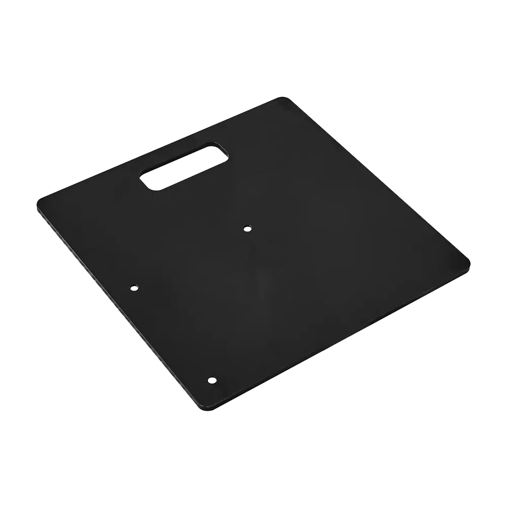 Hecis Heavy Duty Metal Backdrop Stand Base Plate (1 PCS) - 2 Sizes (17.7x17.7inch, 15.75x15.75inch), 11.7lbs Replacement Base for Pipe and Drape Background Stands