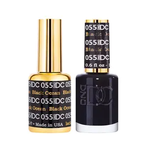 DND DC 55 Ocean Black Gel and Lacquer Duo nail care nail art solid black gel