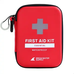 Breakwater Supply™ All-Purpose Essential First Aid Kit for Car, Home, Office, Travel, Dorm, AirBNB, Pre-Packed with 101 Items (including Ice Pack)