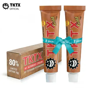 TKTX Tattooing Anesthetic Cream-Golden 80% Upgrade Edition-Painless Tattooing-Efficient Anesthetic Formula to Realize Professional Tattooing Experience.