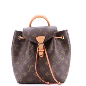 Pre-owned Louis Vuitton Canvas Coated Backpacks Montsouris NM Backpack Monogram Canvas BB by Rebag