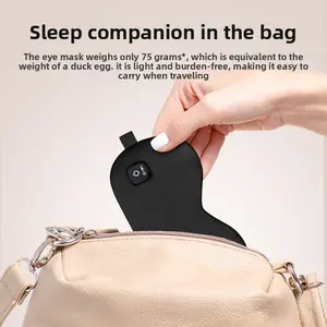Hot and cold compress eye mask, rechargeable, wireless heating, temperature-controlled, breathable, light-blocking sleep eye mask