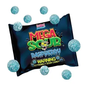 Barnetts Mega Sour Raspberry Candy 104g – Handmade British Hard Sweets – Extreme Sour Candy Challenge – Retro Party Bag & Gift Hamper Treats
