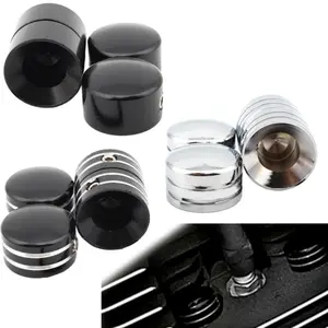 Harley Twin Cam/Touring/Sportster Engine Cover Protection, Cylinder Screw Cover for XL883/XL1200 1999 and Up, Spark Plug Hole Cap + Bolt Dust Cover Kit