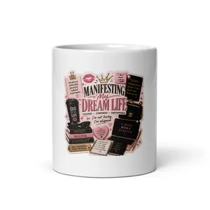 White glossy mug