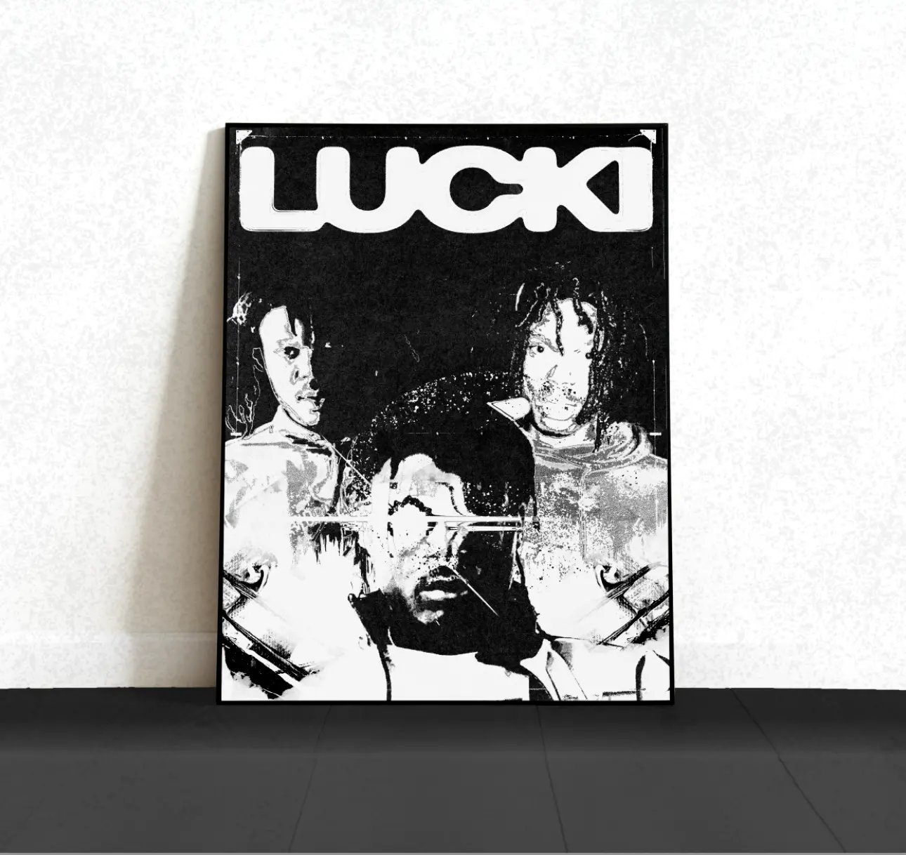 Lucki, Poster, music posters, band posters, dorm room poster, home decor, custom Matte Wall