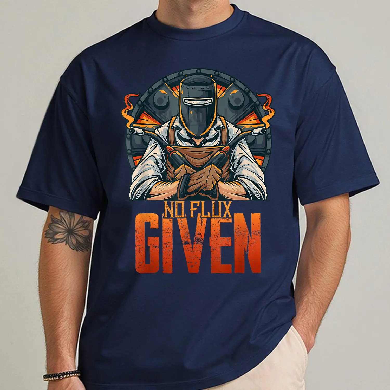 No Flux Given Shirt, Funny Welder T-Shirt for Men, Welding Humor Tee, Blue Collar Worker Gift, Welder Graphic Shirt