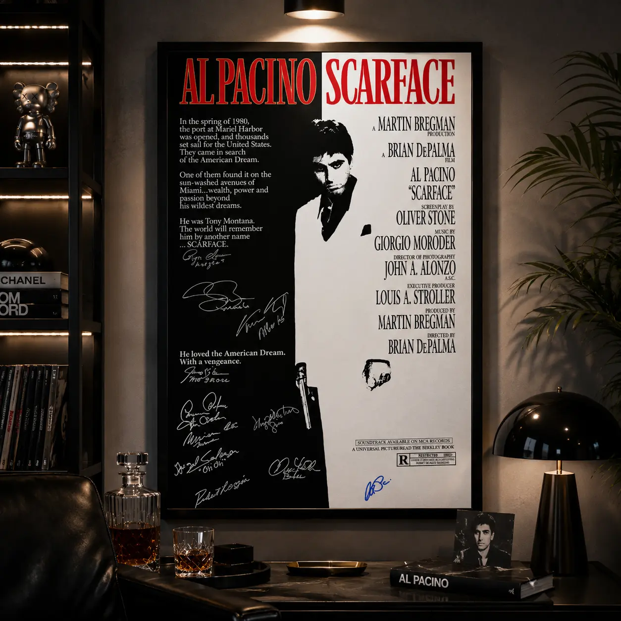 Signed Movie Scar Paint Unframed Canvas Poster - High-Definition Movie Art Print, Home & Office Wall Decoration