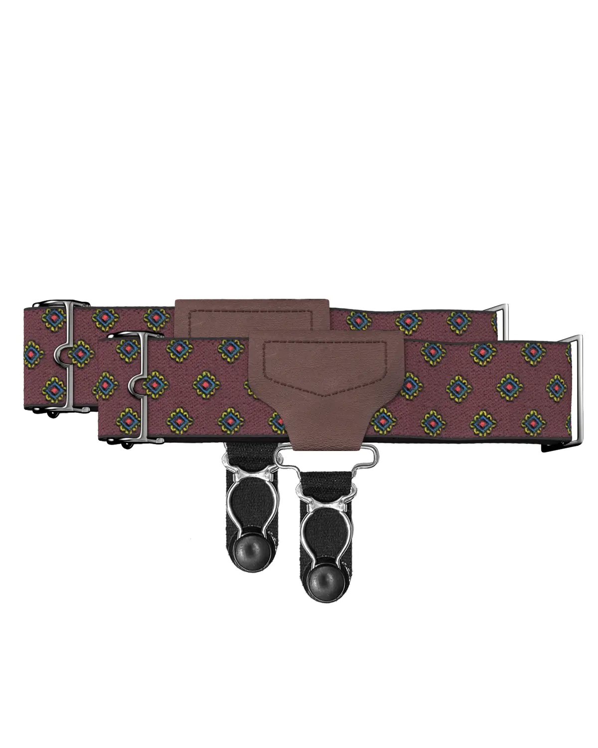 Classic Sock Garters - Washington Maroon